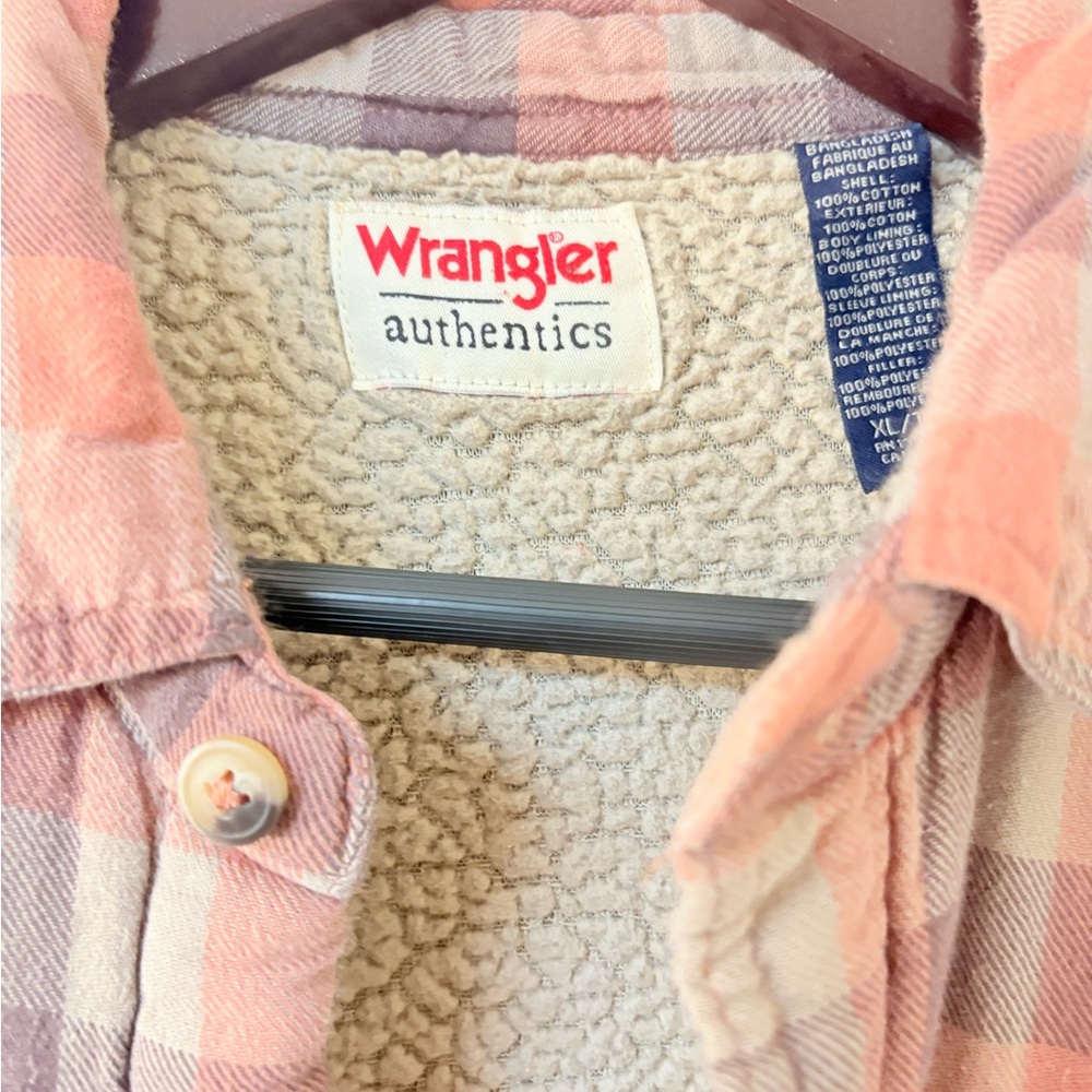 Wrangler Plaid Flannel Shirt/Shacket Size XL - Picture 8 of 12